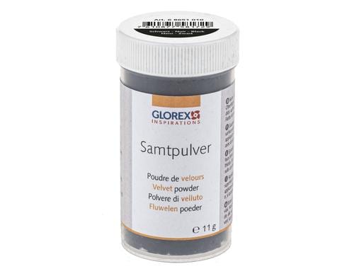 Glorex Samtpulver 11 g, schwarz