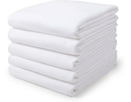Makian Moltontücher 80x80cm 5-er Pack, Weiss