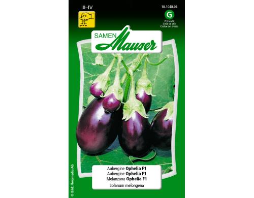 Aubergine Ophelia F1 Solanum melongena
