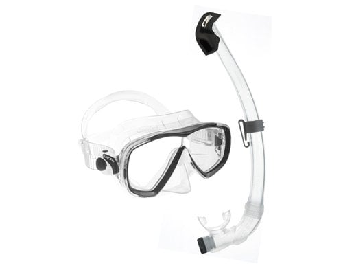 CRESSI ESTRELLA + SEAL DRY COMBO CLEAR/BLACK
