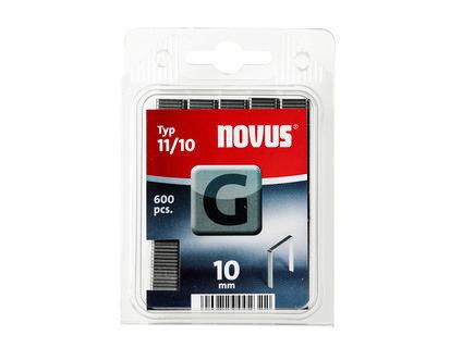 Novus Flachdrahtklammern G 11/10 Länge 10 mm / Breite 10.6 mm, 600 Stk.