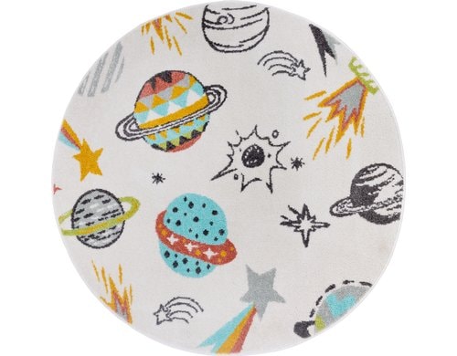 Hanse Home Kinderteppich Space 100% Polypropylen, Ø  140cm, H: 0.7cm