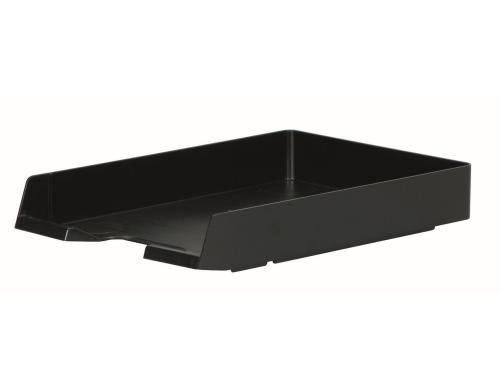 Biella Briefkörbe Parat Plast, A4, schwarz Polystyrol, senkrecht, versetzt,