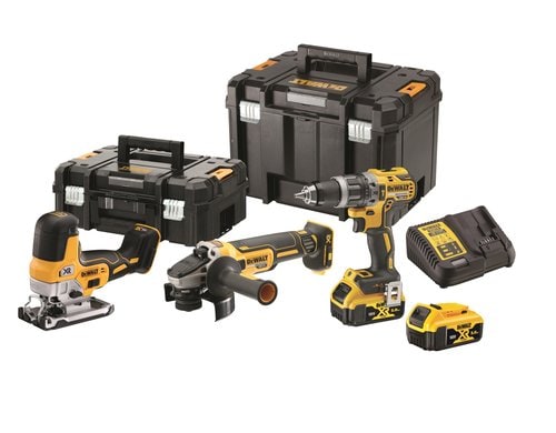 DeWalt 3er Maschinen-Set 18V  in TSTAK mit 2 Batterien 5.0 Ah DCK329P2T-QW