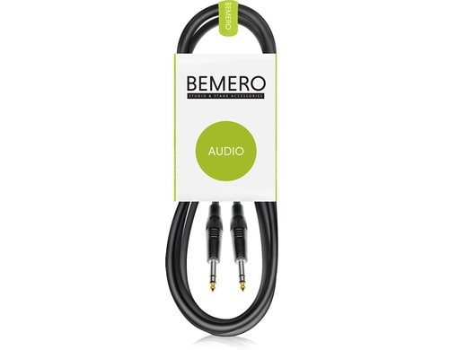 Bemero BAC1515-300BK 6.3 Klinke m+m 3m Linekabel, symmetrisch, schwarz, M-Serie