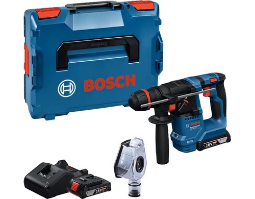 Akku-Bohrhammer mit ONECHUCK GBH 18V-18 X 2 x Akku GBA 18V 2.0Ah in L-BOXX