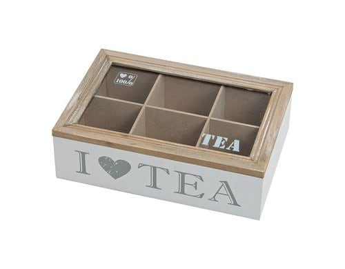 G.Wurm Teebteuelbox I Love Tea 23 x 15.5 x 7 cm