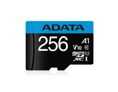 ADATA SDXC Card 256GB A1, Class 10 Bis zu 100 MB/25 MB pro Sek, -25 bis 85 °C