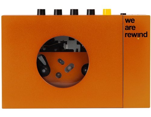 we are rewind, BT Cassette Player, orange Portable BT Cassetten Player, orange