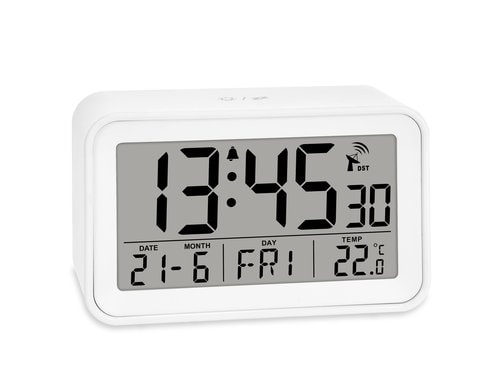 ADE digitaler Funkwecker weiss