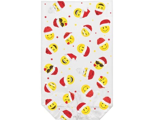 B+C Klarsichtbeutel Smileys 11.5 x 19 cm, 10 Stk
