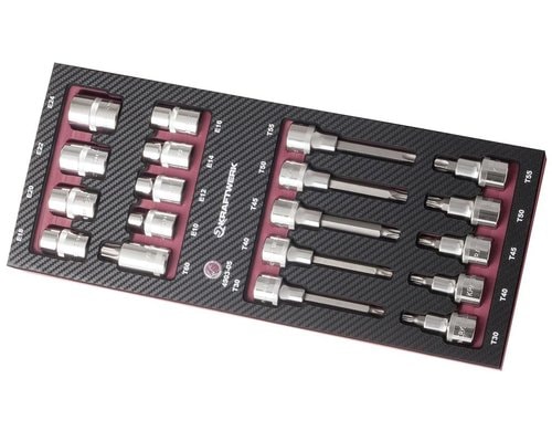 Kraftwerk 19-t.Bit-Stecknusss.1/2 TX Werkzeugsatz