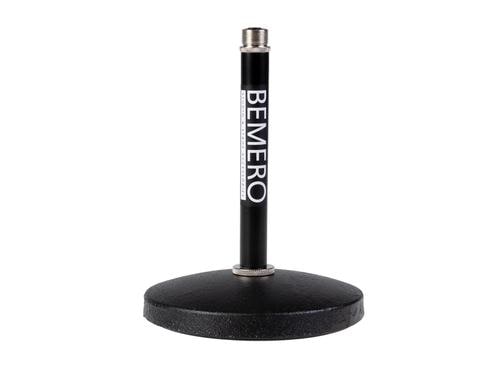 Bemero MS-8035BK Mikrofonstativ Tischstativ mit Gussrundsockel, Höhe: 160mm