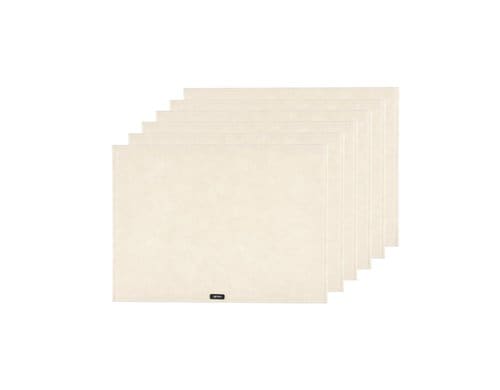 Björn rechteckig rechteckig, beige 6 Stück, wendbar, recycelter Filz