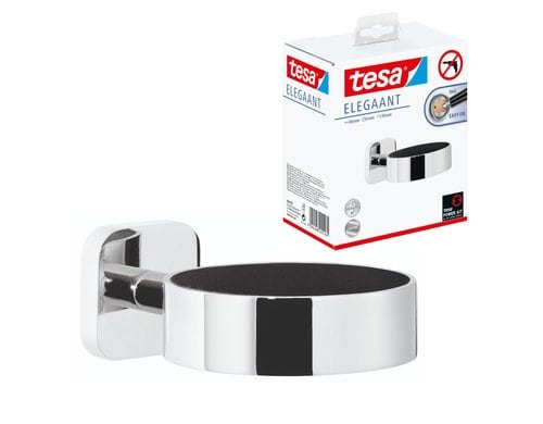 tesa Föhnhalter ELEGAANT Serie ohne Bohren, silber