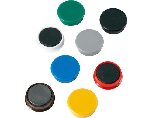 Alco Kraftmagnete 10 Stück 38 mm, farbig sortiert