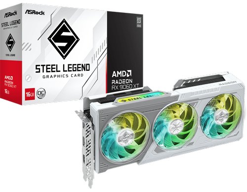 ASRock AMD Radeon RX 9060 XT Steel Leg 16G AMD Radeon RX9060 XT, 1x HDMI, 2x DP