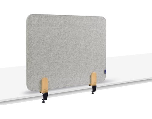 Legamaster ELEMENTS Akustik-Tischtrennwand 60x80cm, grau, inkl. Holzklammern