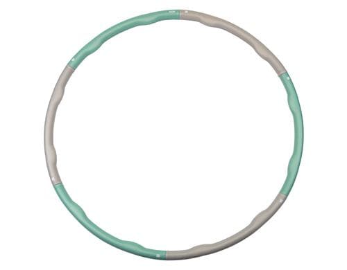 KOOR Hula Hoop Lulu 1.8 kg / 6-Segmente grau-grün, 100cm Durchmesser