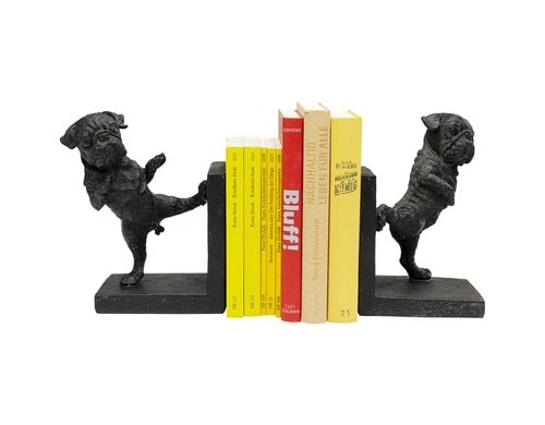 Kare Buchstütze Dancing Dogs 2er Set