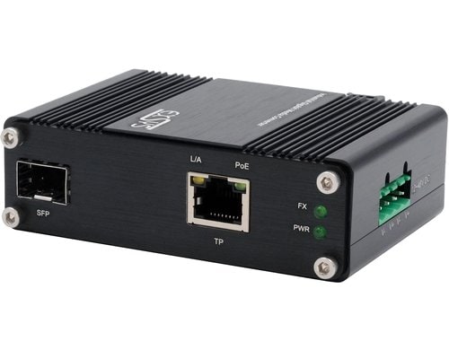 EXSYS EX-60340, Medien konverter 60W, SFP, PoE+, -40°C bis +75°C