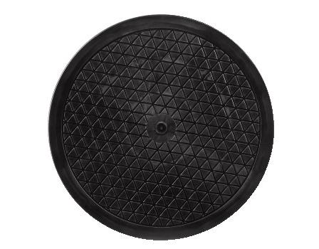 Hama Universal-Drehteller L, Schwarz 32x2 cm (DxH), rutschfest, Gummifüsse