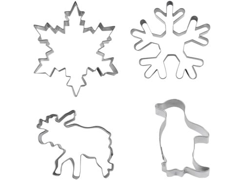 STÄDTER Ausstecher Set Winterwunderland 4-teilig 6-7.5 cm