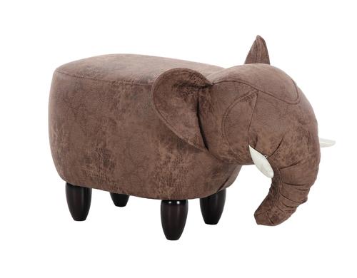 zoosy Hocker Elephant braun 65x34x38cm