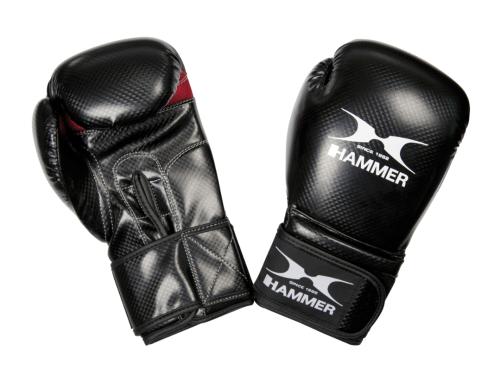 HAMMER Boxhandschuhe X-Shock 14 OZ Farbe: schwarz/rot