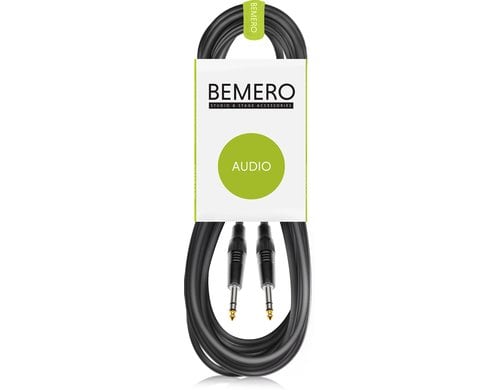 Bemero BAC1515-600BK 6.3 Klinke m+m 6m Linekabel, symmetrisch, schwarz, M-Serie