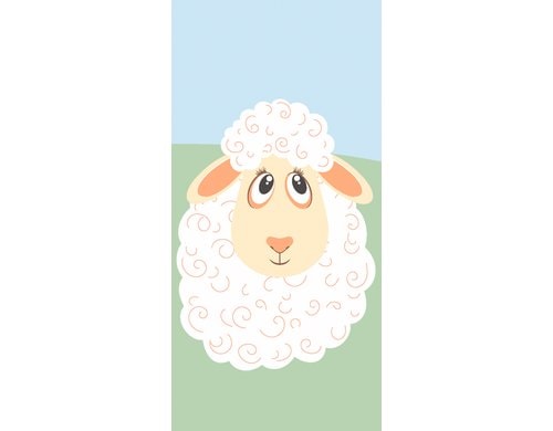Paper + Design Taschentuch Spring Sheep 21.5x22cm, 10 Stück. 4-lagig FSC