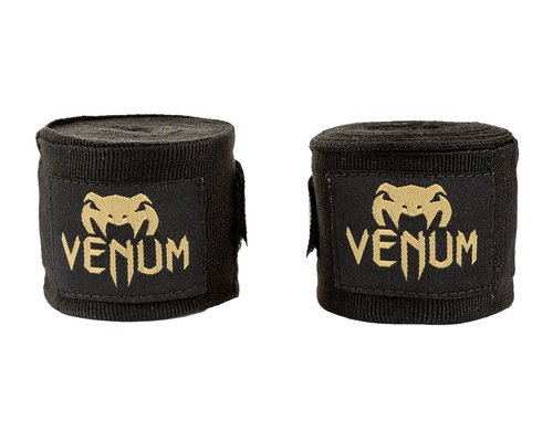 Venum Kontact Boxing Hand Wraps 2.5m Black/Gold ,Länge  2.5m