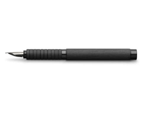 FABER-CASTELL Füllfederhalter Essentio M Aluminium Schwarz