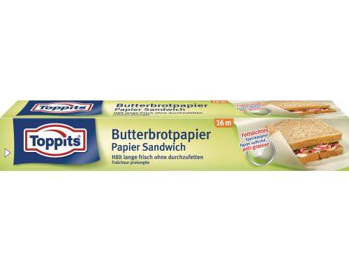 Toppits Butterbrotpapier 16 x 28 cm, 16 m