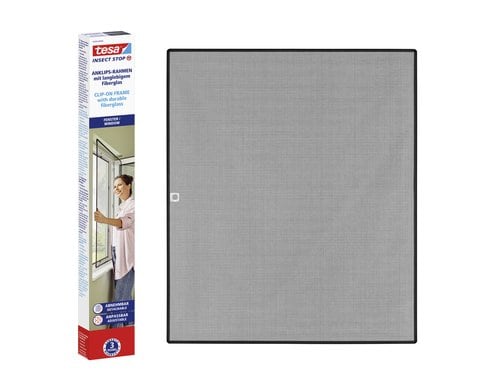 Tesa CLIP-ON Rahmen für Fenster 1x1,2m 1x1,2m