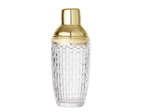 Bloomingville Shaker klar gold Ø8,5xH22 cm, 385ml