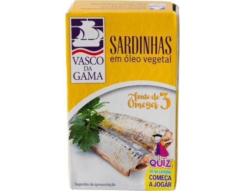 Sardinhas em óleo vegetal-Planzenöl 120gr