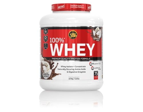 All Stars Whey Protein 100% Chocolate Coconut Dose: 2270g