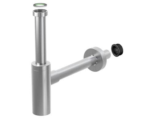 Diaqua Profi-Line Waschtisch-Siphon Edelstahl gebürstet, 1 1/4 X Ø 32 MM