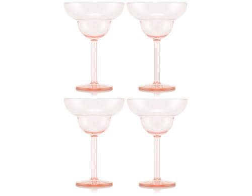 Bodum Okett Margarita Glas rosa wiederverwendbar, 0.25 l