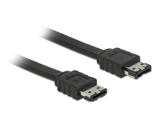 Delock eSATA Kabel: Buchse zu Buchse 2m, 3 Gb/s,  schwarz