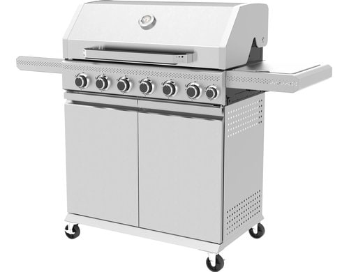 GASGRILL 6B + 1SBINKL. SCHLAUCH 72 x 42 CM, 20.5kW