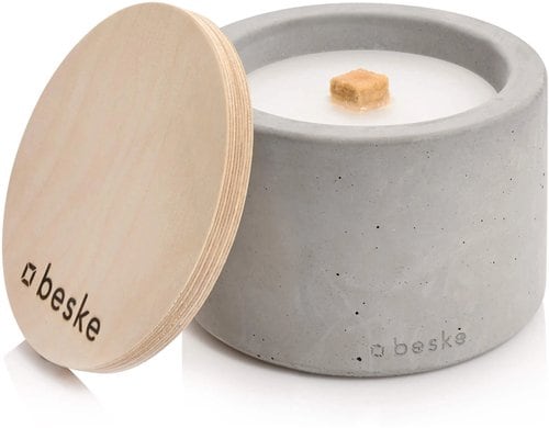 Betonfeuer Solo' Outdoor-Kerze (Ø14cm)