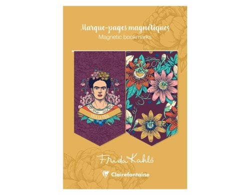 Clairefontaine Lesezeichen  Frida Kahlo magnet. assortiert 2 Stück, 10.5x15.5cm
