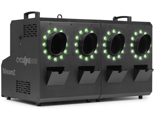 BeamZ Cyclone 400 Nebel & Seifenblasen, 48x RGBW LED, DMX, RF