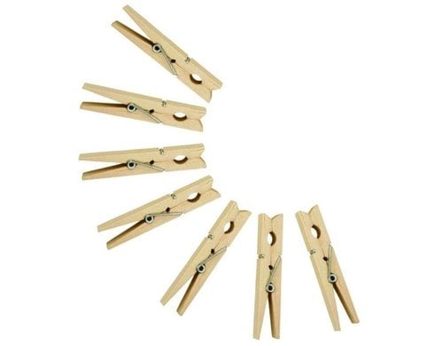 MSV Wäscheklammer aus Holz, 24 Stück 7 cm, praktisches und benutzerfreundlich