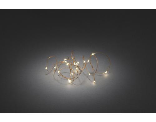 Konstsmide LK Micro LED, 40 LED, Kupfer Batteriebetrieb, 6h Timer