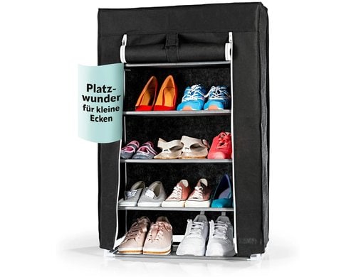 EASYmaxx Stoffschrank für Schuhe 60x30x90cm Schuhschrank, Schuhregal
