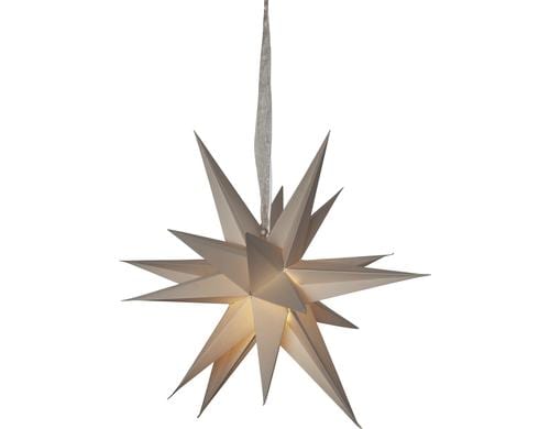 Star Trading Papierstern December exkl. E14 max. 25W, IP20, Ein/Aus-Schalter