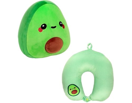2in1 Plüsch & Reisekissen Avocado